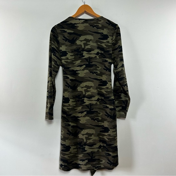 SHEIN Camo Print Mini Dress With Tie Waist 1X - Picture 7 of 7